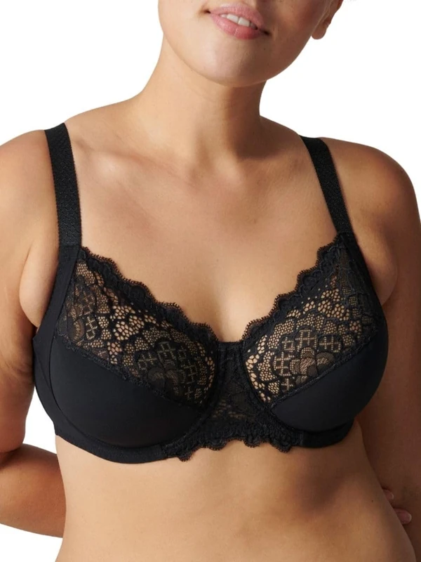 Simone Perele Women's Caresse Cup Full-Coverage Underwire Bra, Black, 38C