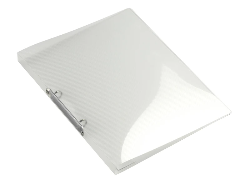 Europel A4 Size Transparent 16 mm 2 Ring Binder — Refillable Paper Folder for School, Meetings, Office, Travel & Home — Waterproof, Travel Friendly & Eco-Friendly Document Organizer — White, 122261