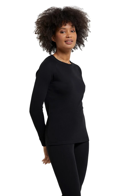 Mountain Warehouse Talus Womens Thermal Baselayer Top - Black - Image 1