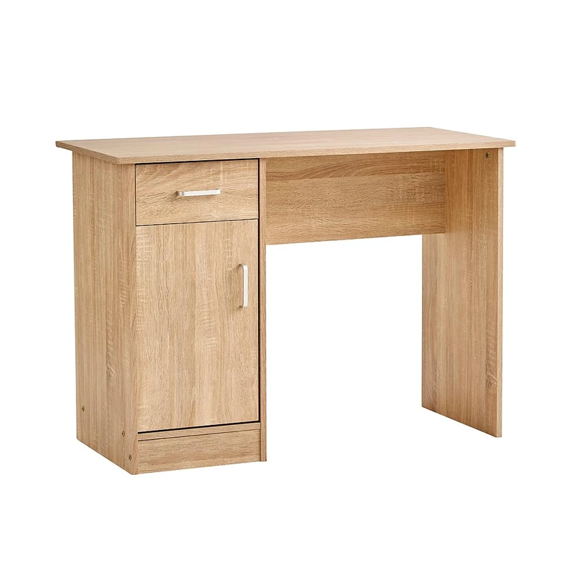 Tyler Home Source Desk Oak 1 Drawer 1 Door Compact Computer Workstation Home Office Table
