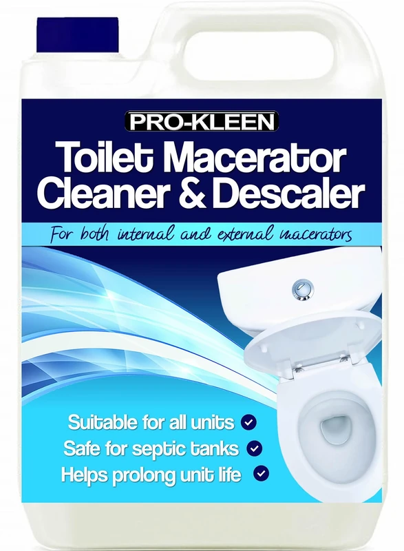 Pro-Kleen, 5L of Toilet Macerator Cleaner Descaler, Blue, Fresh