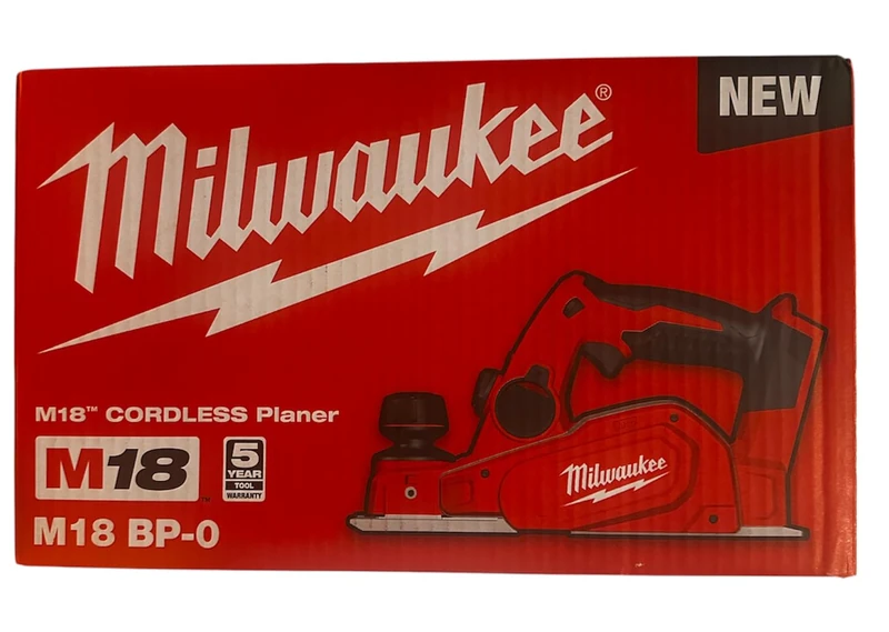 Milwaukee M18BP-0 M18 Planer (Naked - no Batteries or Charger), Beige|red, 14000rpm - Image 1