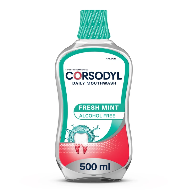 Corsodyl Gum Care Mouthwash Alcohol Free Fresh Mint 500ml