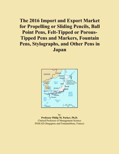 The 2016 Import and Export Market for Propelling or Sliding Pencils, Ball Point Pens, Felt-Tipped or Porous-Tipped Pens and Markers, Fountain Pens, Stylographs, and Other Pens in Japan