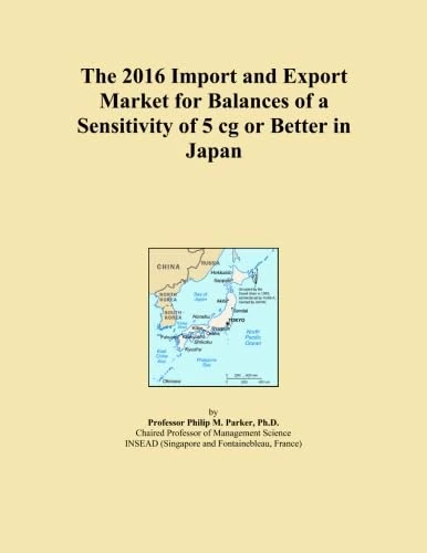 The 2016 Import and Export Market for Balances of a Sensitivity of 5 cg or Better in Japan