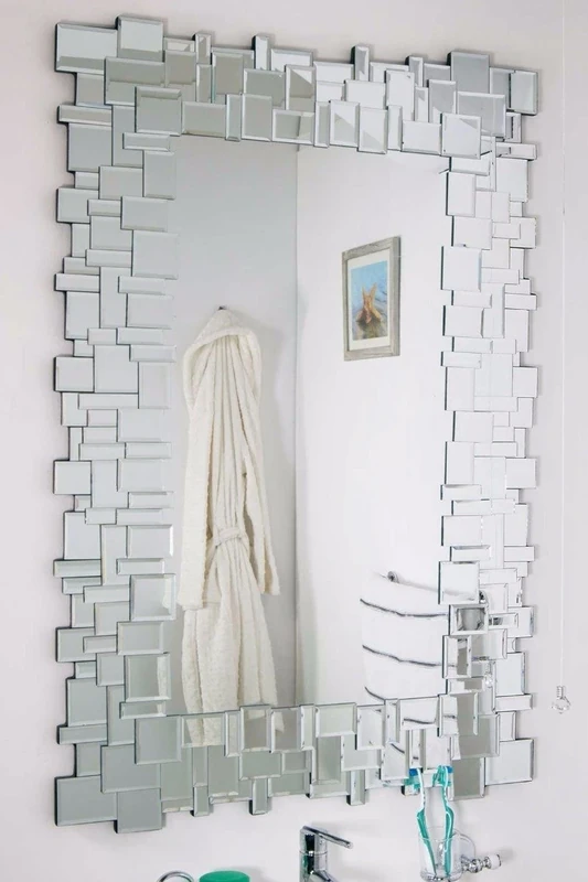 Small White Elegant Classic Mirror