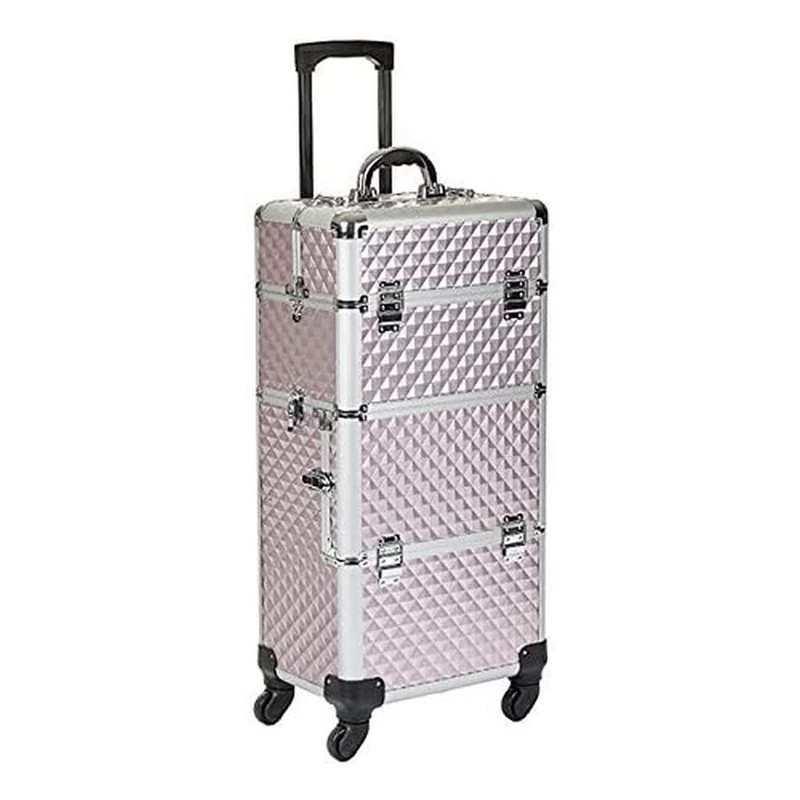 Efalock Diamond Beauty Hairdressing Tool Box Big Pink - Image 1