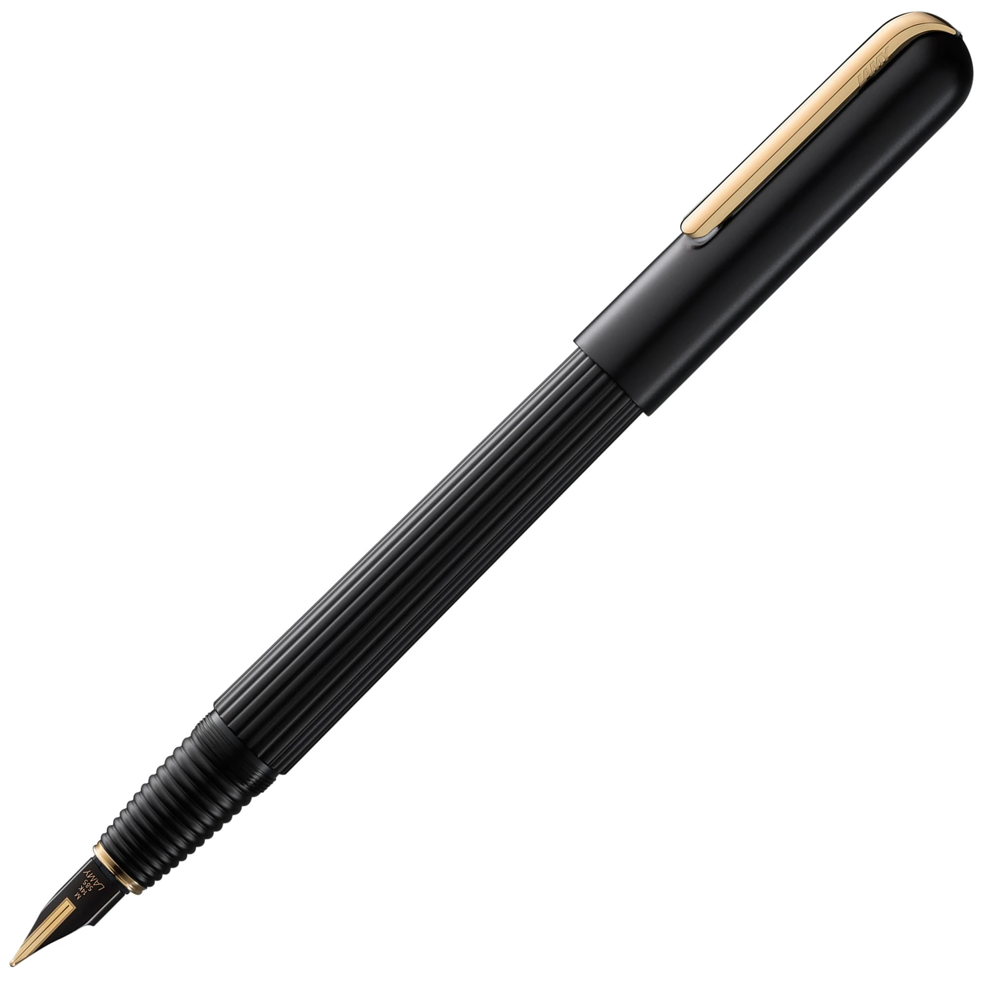 Lamy 1227926 Fountain Pen EF Gold 060 imporium, Black Aluminium, Black/Gold