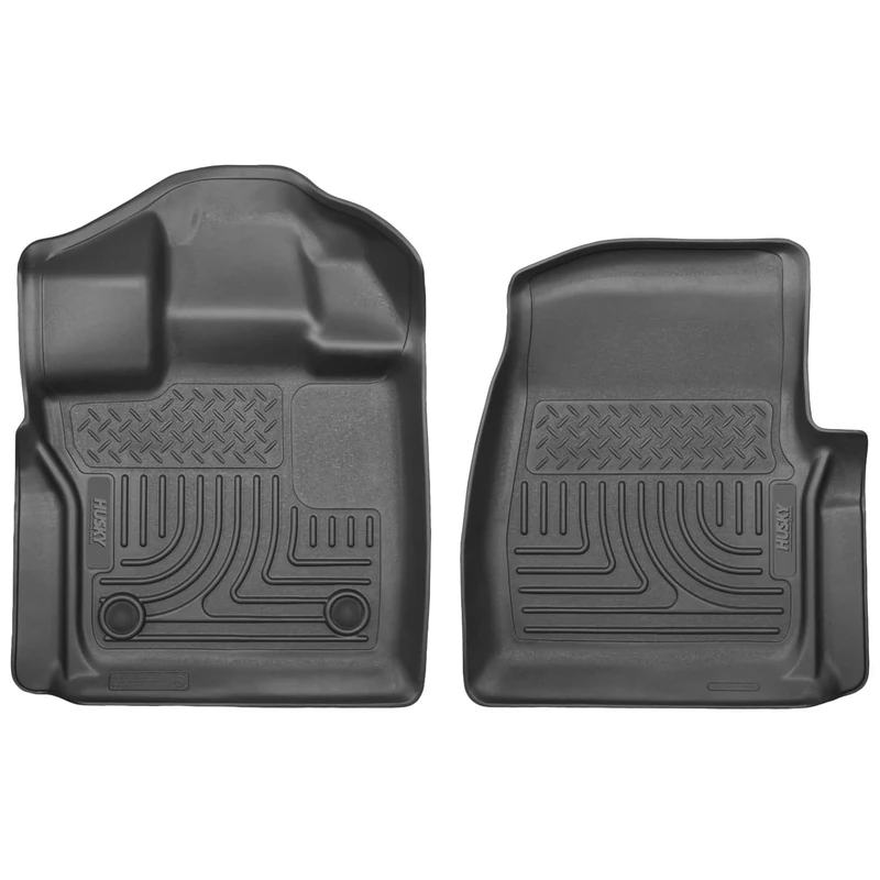 Husky Liners — Weatherbeater | Fits 2015-2024 Ford F - 150 Standard Cab, Front Row Liner, Black | 18351