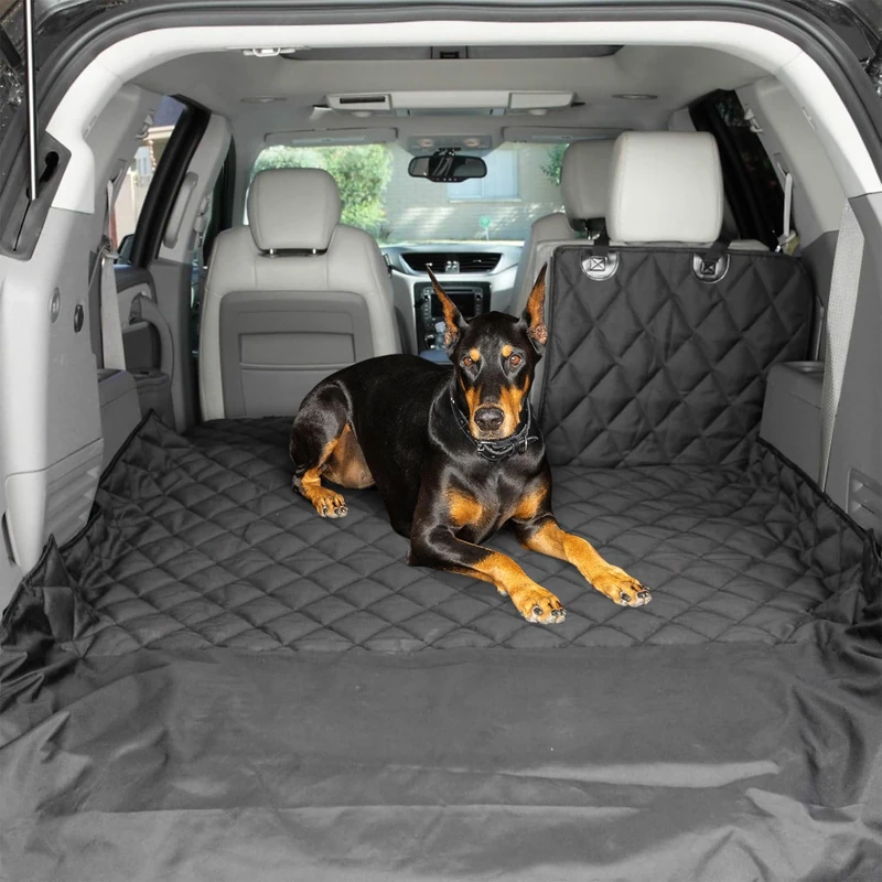 4Knines Extra Large Split Waterproof Non-Slip Cargo Cover, Black