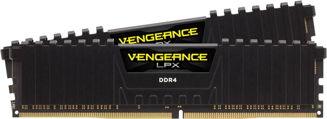 CORSAIR VENGEANCE LPX DDR4 RAM 16GB (2x8GB) 3200MHz CL16-18-18-36 1.35V Intel XMP AMD EXPO Computer Memory – Black (CMK16GX4M2B3200C16)