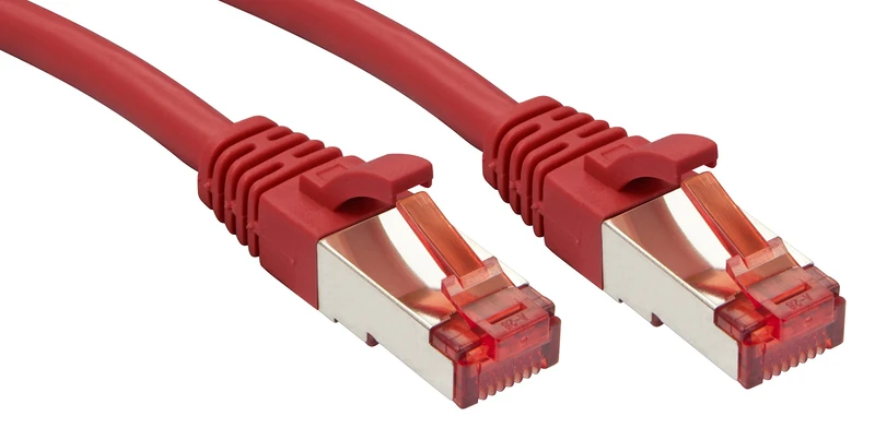 LINDY Cat.6 S/FTP Network Cable, Copper, 250MHz, Red, 30m