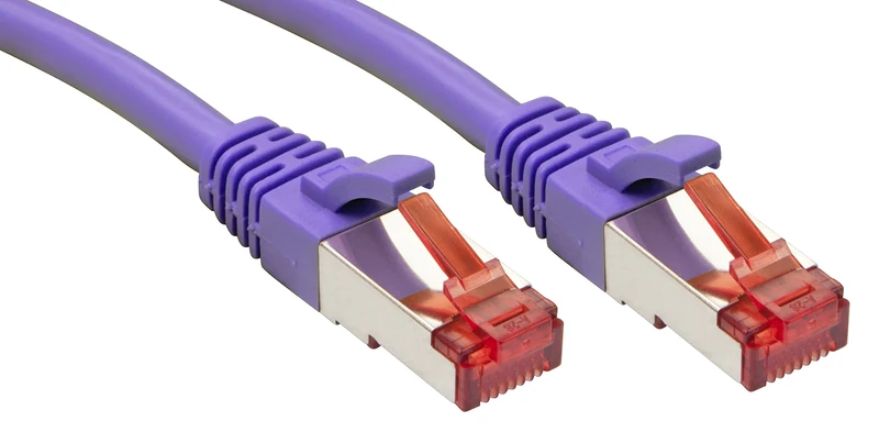 LINDY Cat.6 S/FTP Network Cable, Copper, 250MHz, Purple, 30m