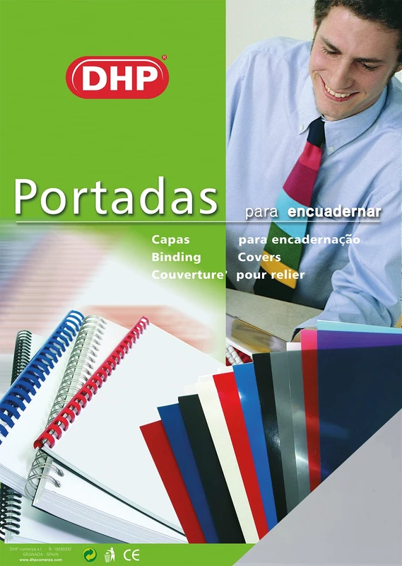 Pack of 100 PVC Binding Covers Glass, Format A3, 0.18 mm Thick