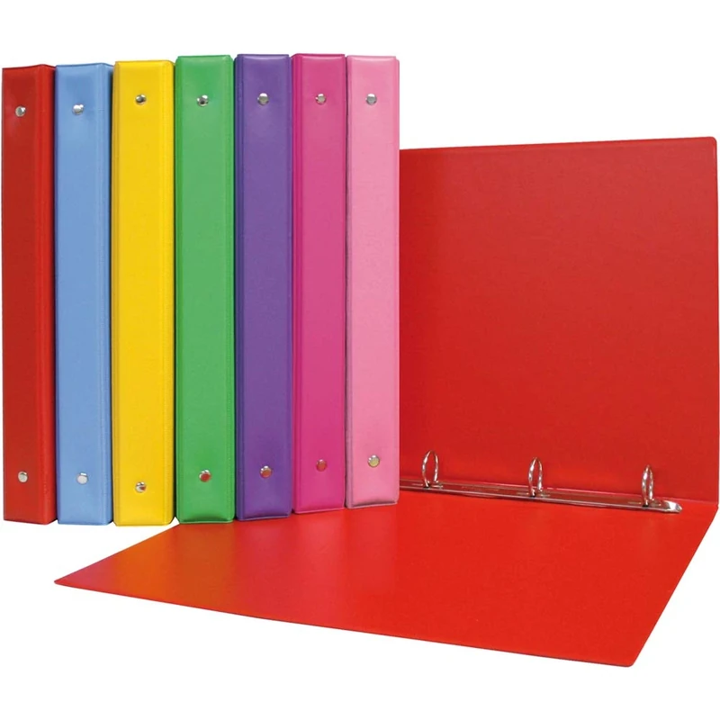 Grafoplás Folder F 4 Rings Colors PVC, Light Blue