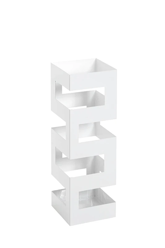 HAKU Umbrella Stand White, Metal - Dim.: W 16 cm X H 48 cm X D 16 cm, Style: Modern - Image 1