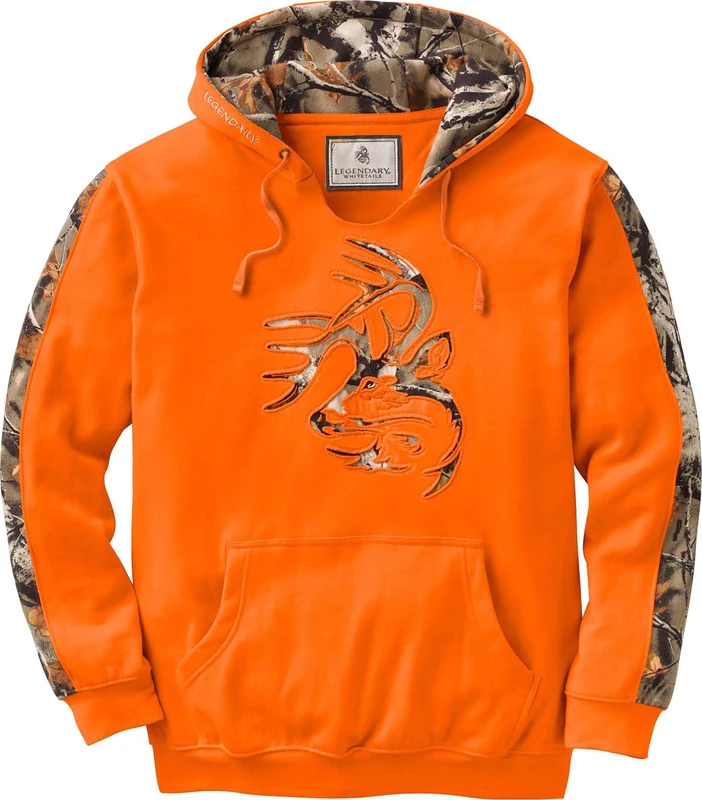 Legendary Whitetails Men's Camo Outfitter Hoodie Hooded Sweatshirt, Inferno, XL UK