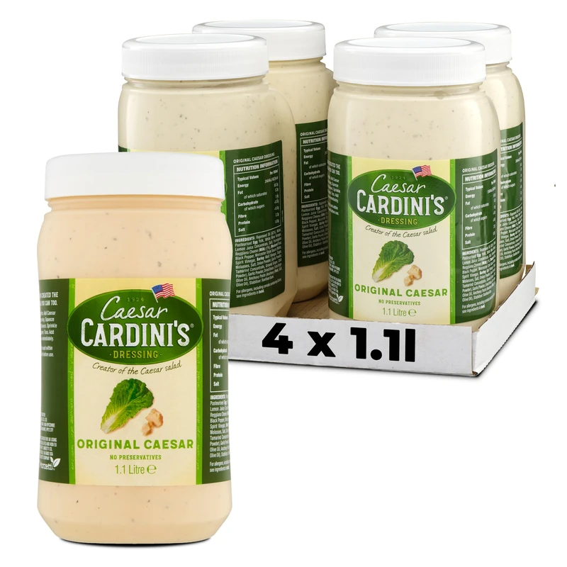 Cardini's Original Caesar Salad Dressing - 1.1L (Pack of 4) - Image 1