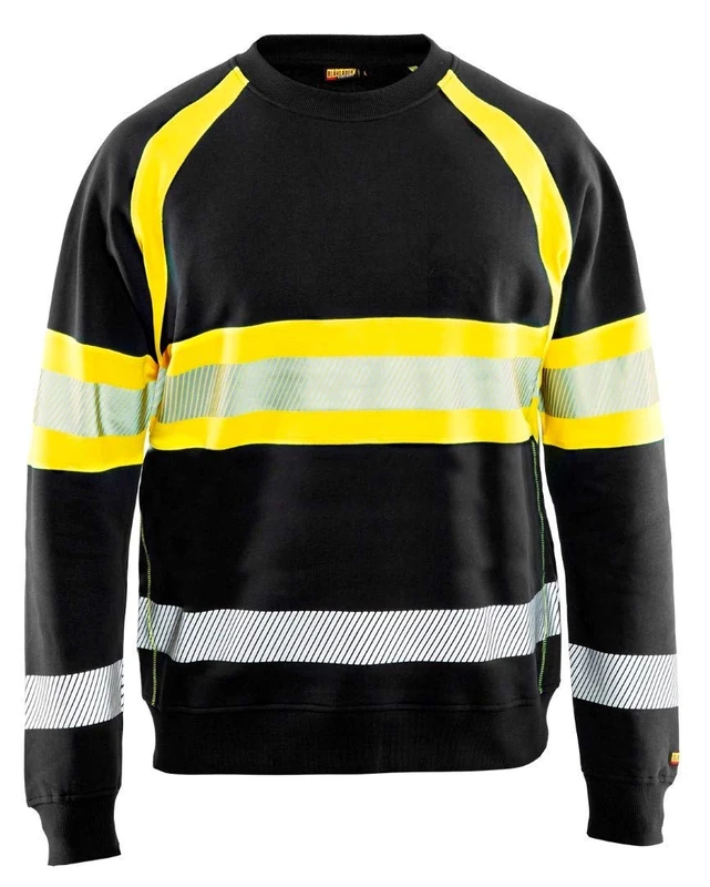 Blakläder 335911589933XL Size X-Large High Visibility Sweatshirt - Black/Yellow