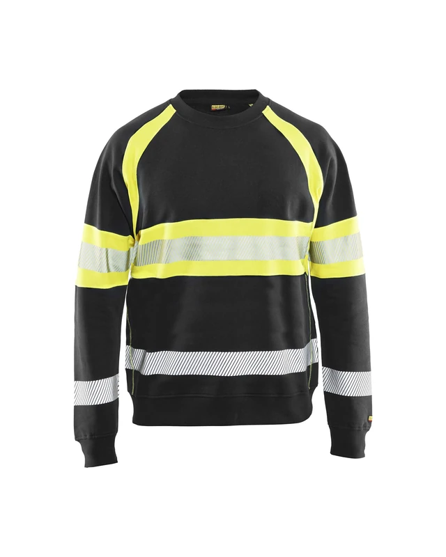 BLÅKLÄDER Hi Vis Sweater Men XXXL Black/Yellow