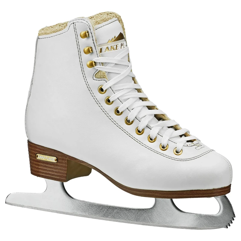 Lake Placid Alpine 900 Women's Traditional Figure Ice Skate, White, Size 7