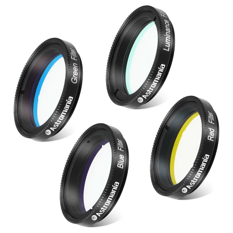 Astromania Deluxe Telescope LRGB 1.25 Inch Filter Set - Give Stunning Astrophotographic Results