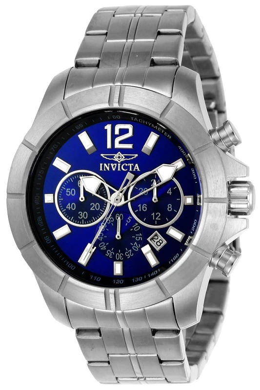 Invicta Specialty 21464 Men's Watch - Waterproof - Analogue - Quartz Movement - stainless steel with Blue dial - 45mm