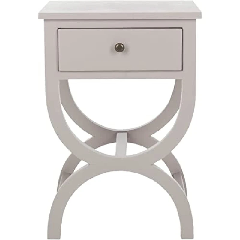 SAFAVIEH Contemporary Accent Table with Wooden Storage Drawer, in Black, 38 X 46 X 67.94 - Image 1