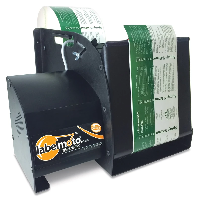 START International LD8100-2-2UK Super-Speed Electric Label Dispenser, 127 mm W x 305 mm L, 19.8 cm/s Feed Speed, Black