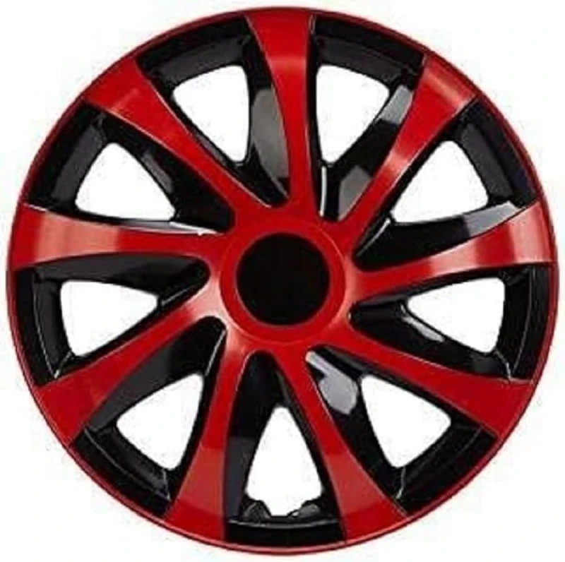 NRM DRACO CS Black/Red KO237 Wheel Trims 13-inch – Set of 4