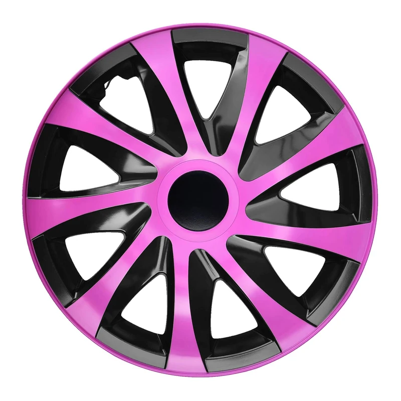 NRM KO243 Wheel Draco Cs-Black/Pink, 15–inch, Set of 4