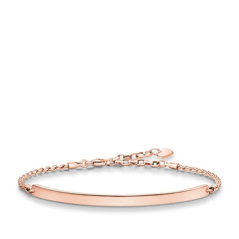 Thomas Sabo Love Bridge Bracelet - 18k Rose Gold Plated Silver
