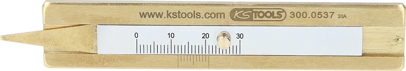 KS Tools 300.0537 Tyre Tread Depth Gauge 0-30 mm