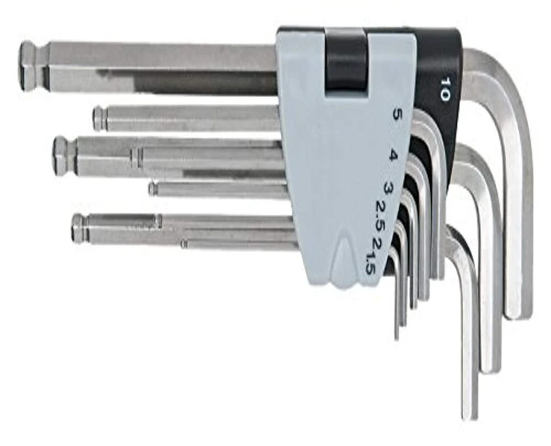 KS Tools 964.0420 Steel Hex Wrench Set 9pcs