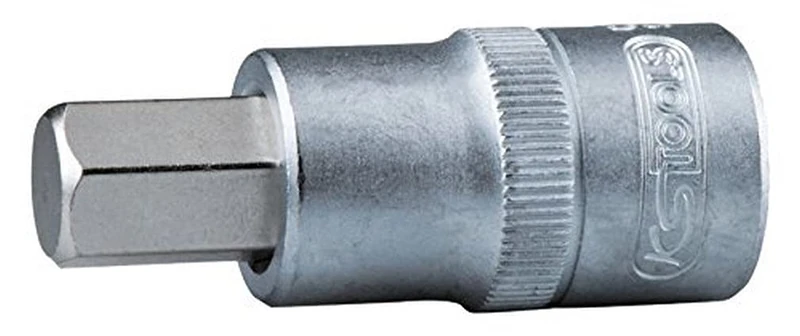 KS Tools 911.1807 1 Inch Bit Socket Hexagon Socket, Short, 19 mm