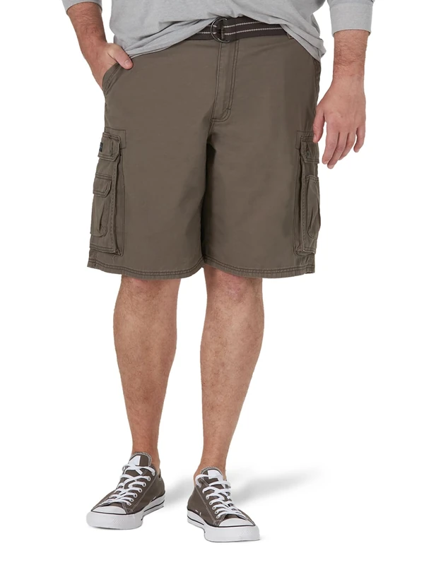 Lee Men's Dungarees New Belted Wyoming cargo shorts, Vapor, 33W UK