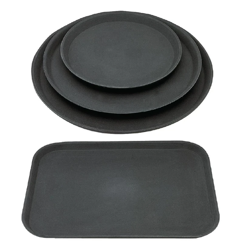 Kristallon S440 Non-Slip Combo Trays, Black (Pack of 12)
