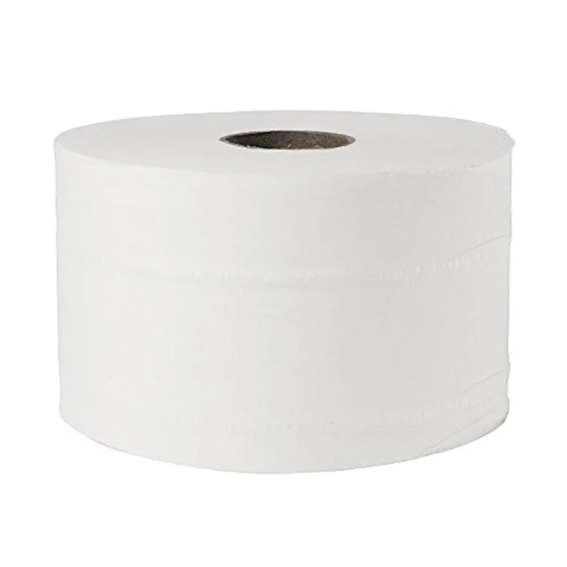 Jantex Micro Twin Toilet Paper 2-Ply (Pack of 24), White, Roll Length: 125 metre, CHSA Accredited, Recycled Paper Toilet Rolls, GL063