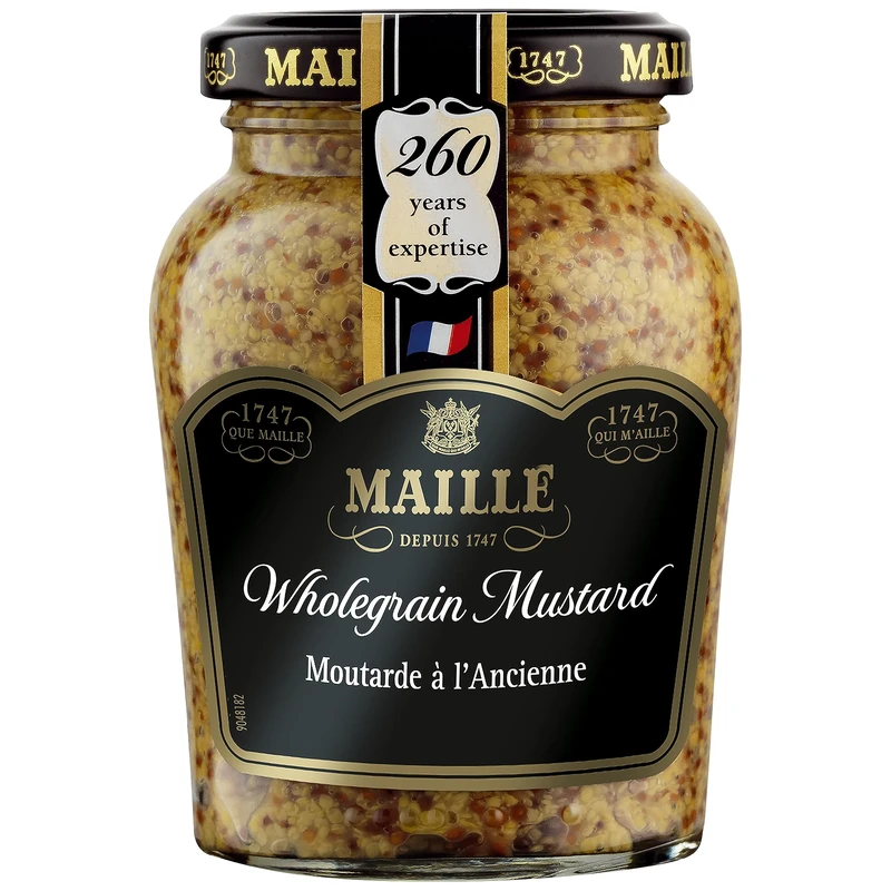 Maille Wholegrain since 1747 Mustard for pork, beef, and salad dressings 210 g