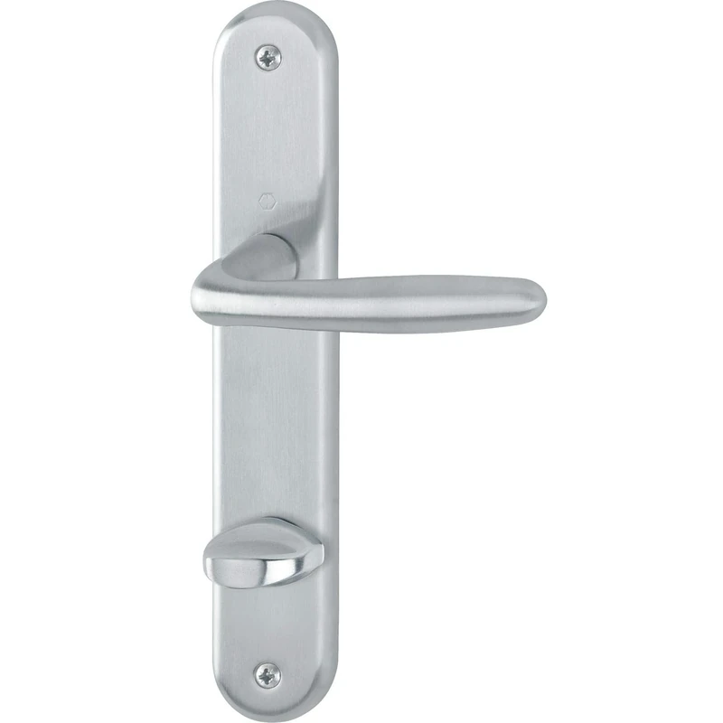 HOPPE ROISSY Door Handle Set on WC 90 Right Chrome-Plated Matt Brass