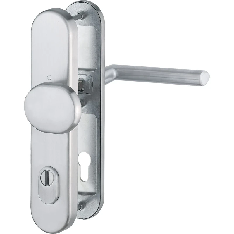 HOPPE 3900354 Stockholm Security Lock for Doors 62 to 72 mm Thickness with Pull Out Protection, Certified to EN 1906, 1 Piece, Wechselgarnitur, mit Kernziehschutz, RC2