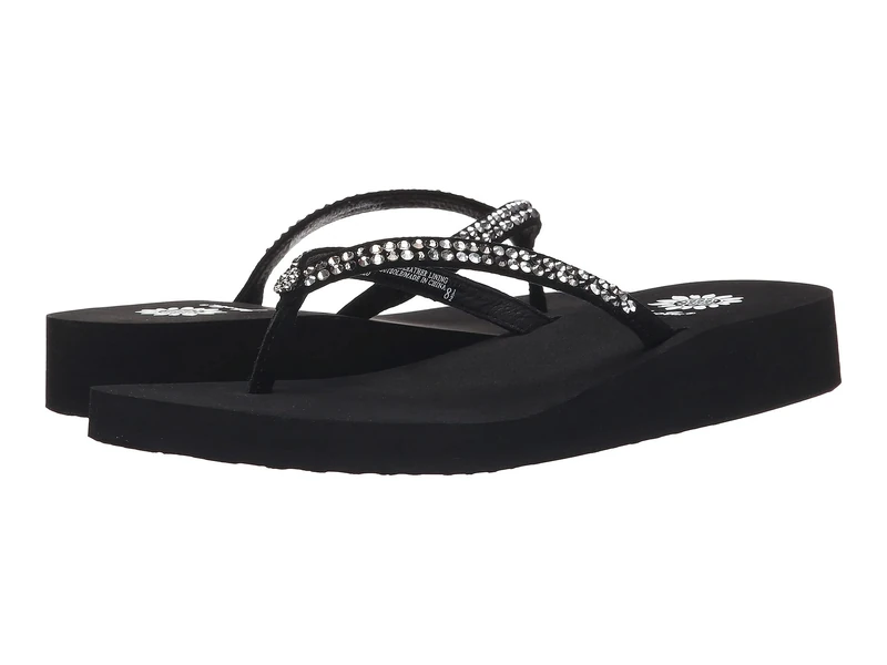 Yellow Box Women's Jello Flip Flop, Black Pewter, 5 UK