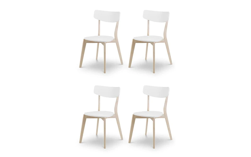 Julian Bowen Wood Casa Dining Chairs Set of 4
