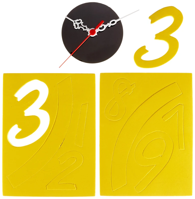 Asir Group LLC Wall Clock, plexiglass, Multicoloured - Image 1