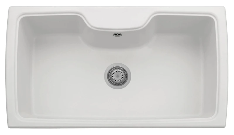 LaToscana HR0860-58UG Harmony Double Basin Drop-in Sink, Milk White