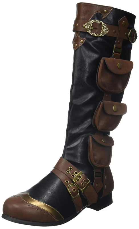 Ellie Shoes Men's 1" Heel Knee High Boots(Sizes) L BKBN