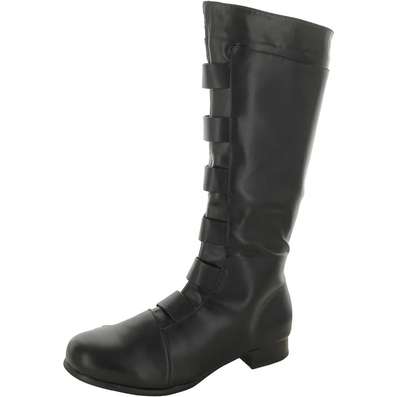 Ellie Boys Adult Black Superhero Boots Small