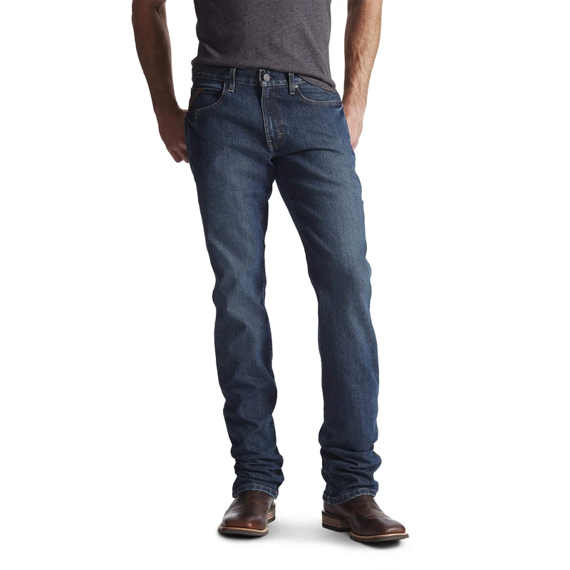 ARIAT Men's Rebar M4 Low Rise DuraStretch Boot Cut Jean, Carbine, 40