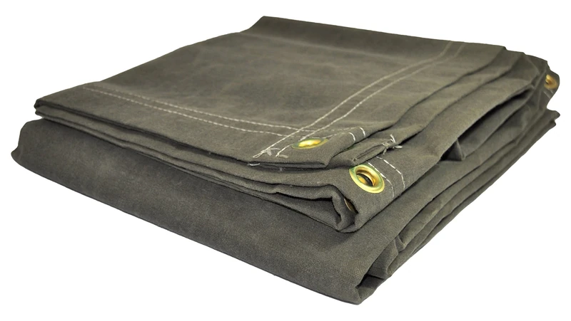 Dry Top 60810 Canvas Tarp, Olive Green Drab, 8x10 Feet