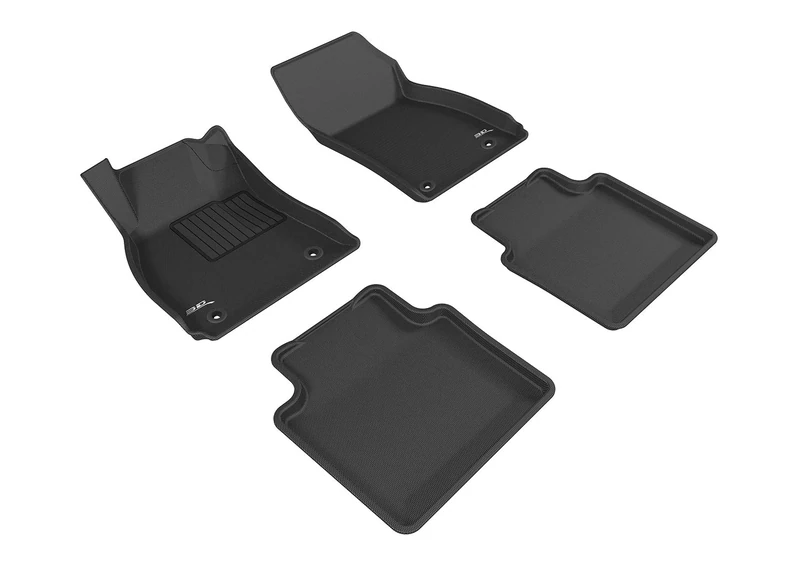 3D MAXpider Custom Fit Complete Floor Mat Set for Select Lacrosse Models - Kagu Rubber (Black)